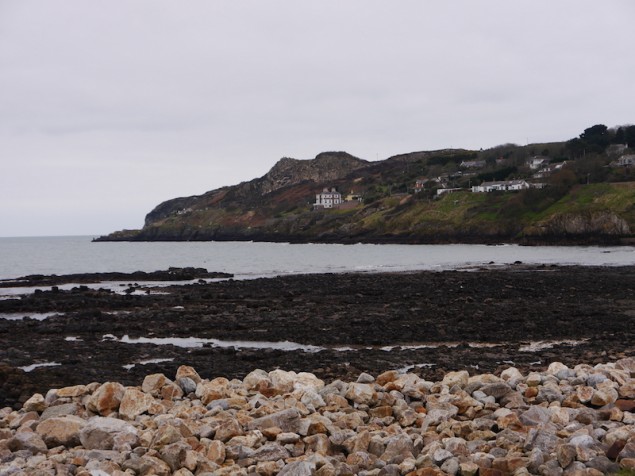 Bucht von Howth, wo Dublins Küsten-Garnele gfangen wird